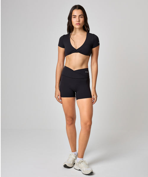 Camelia Top in Black, ÔNNE activewear