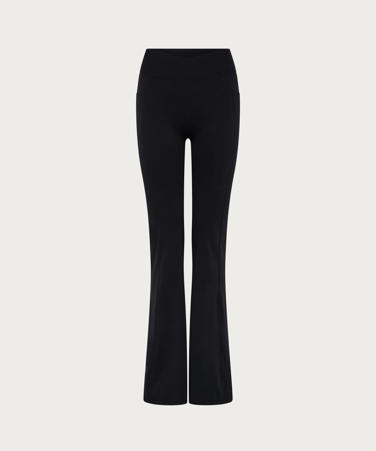 Cove Leggings in Black, front view, ÔNNE activewear