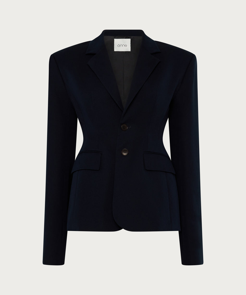 The Fitted Tailored Blazer Navy Blue