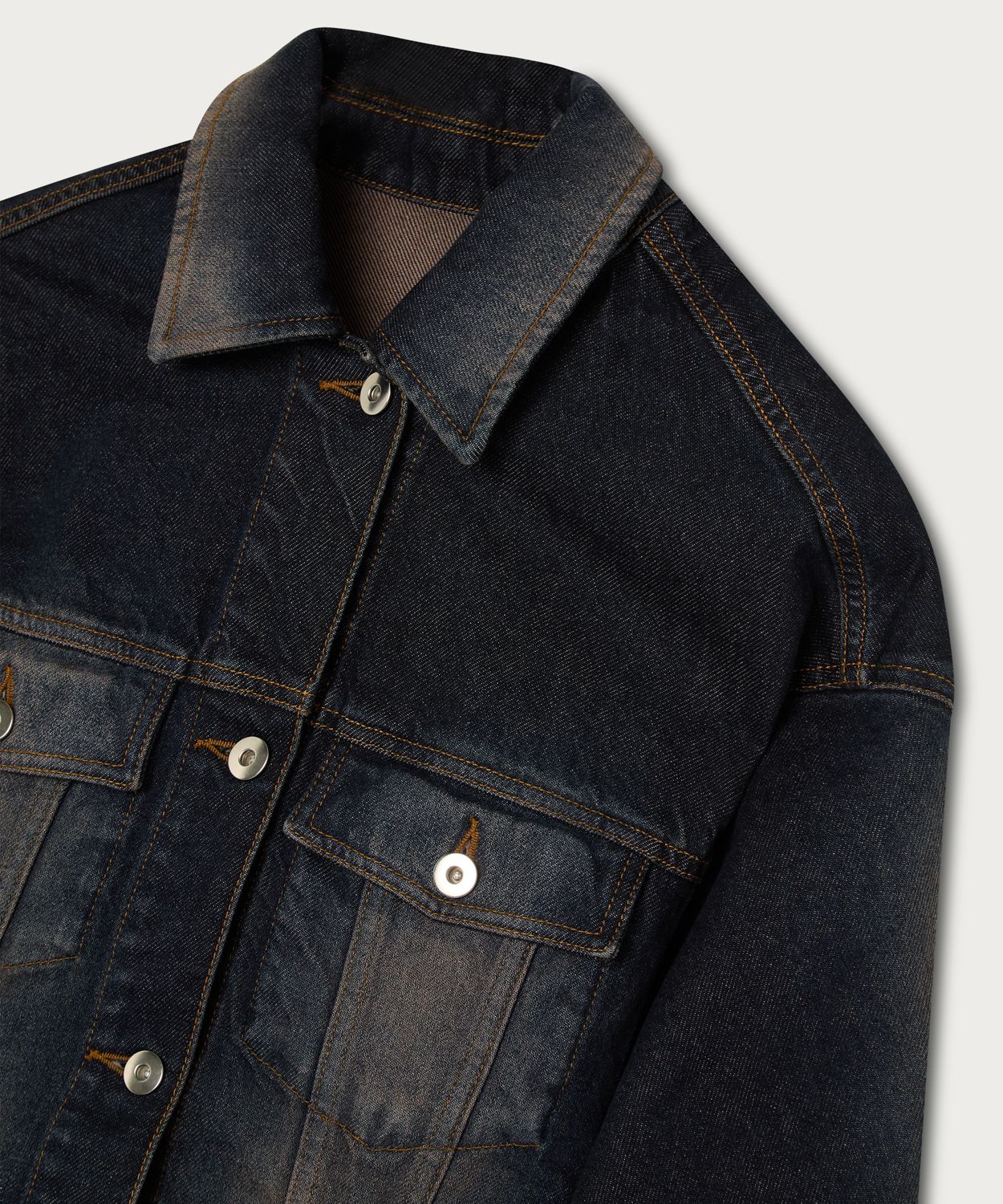 The Double Belt Denim Jacket