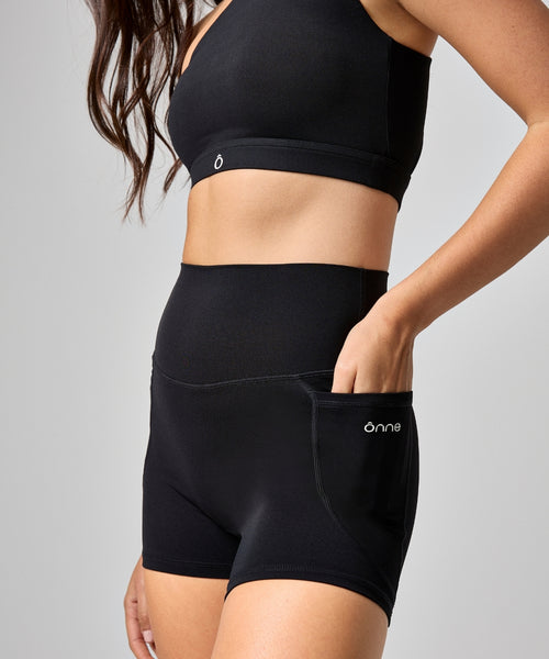 Maia Short in Black, ÔNNE activewear