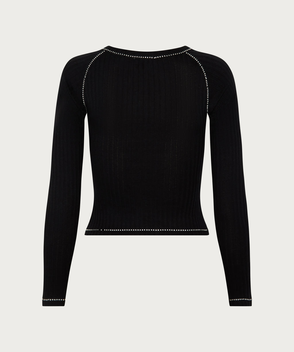 The Crystal Trim Crew Neck