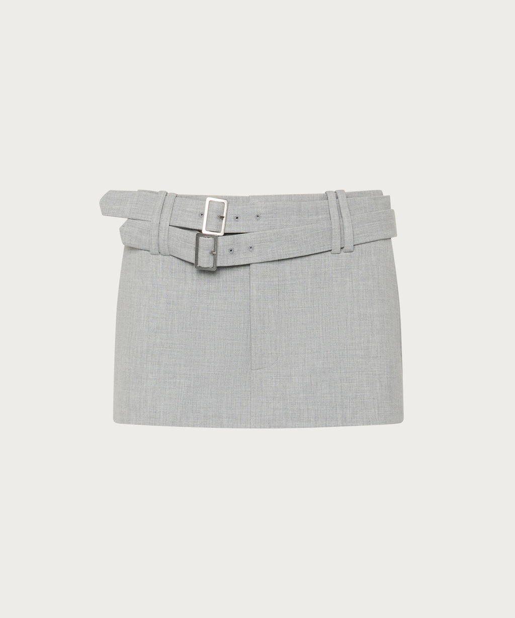 The Belted Mini Skirt