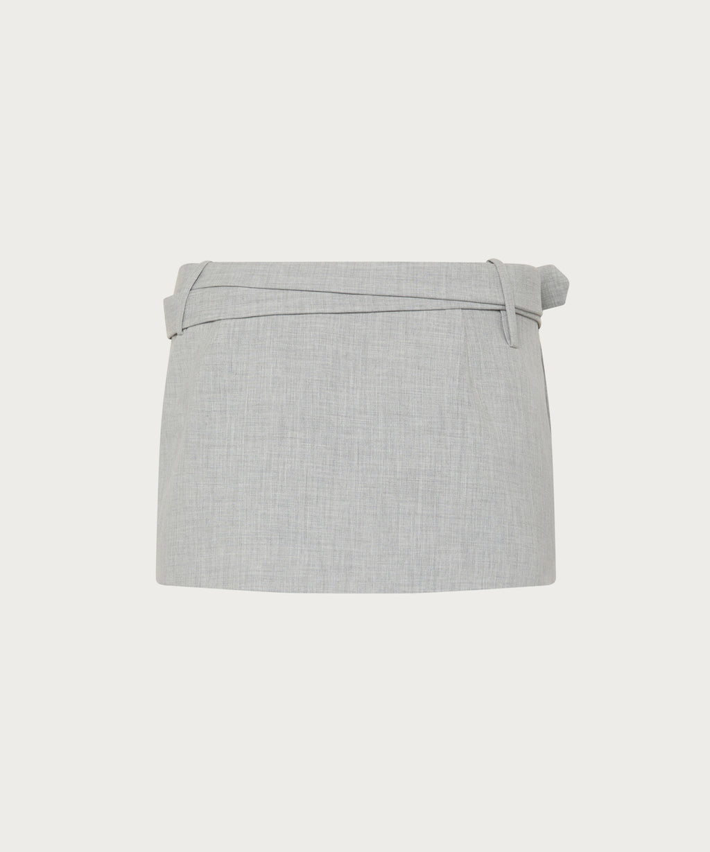 The Belted Mini Skirt