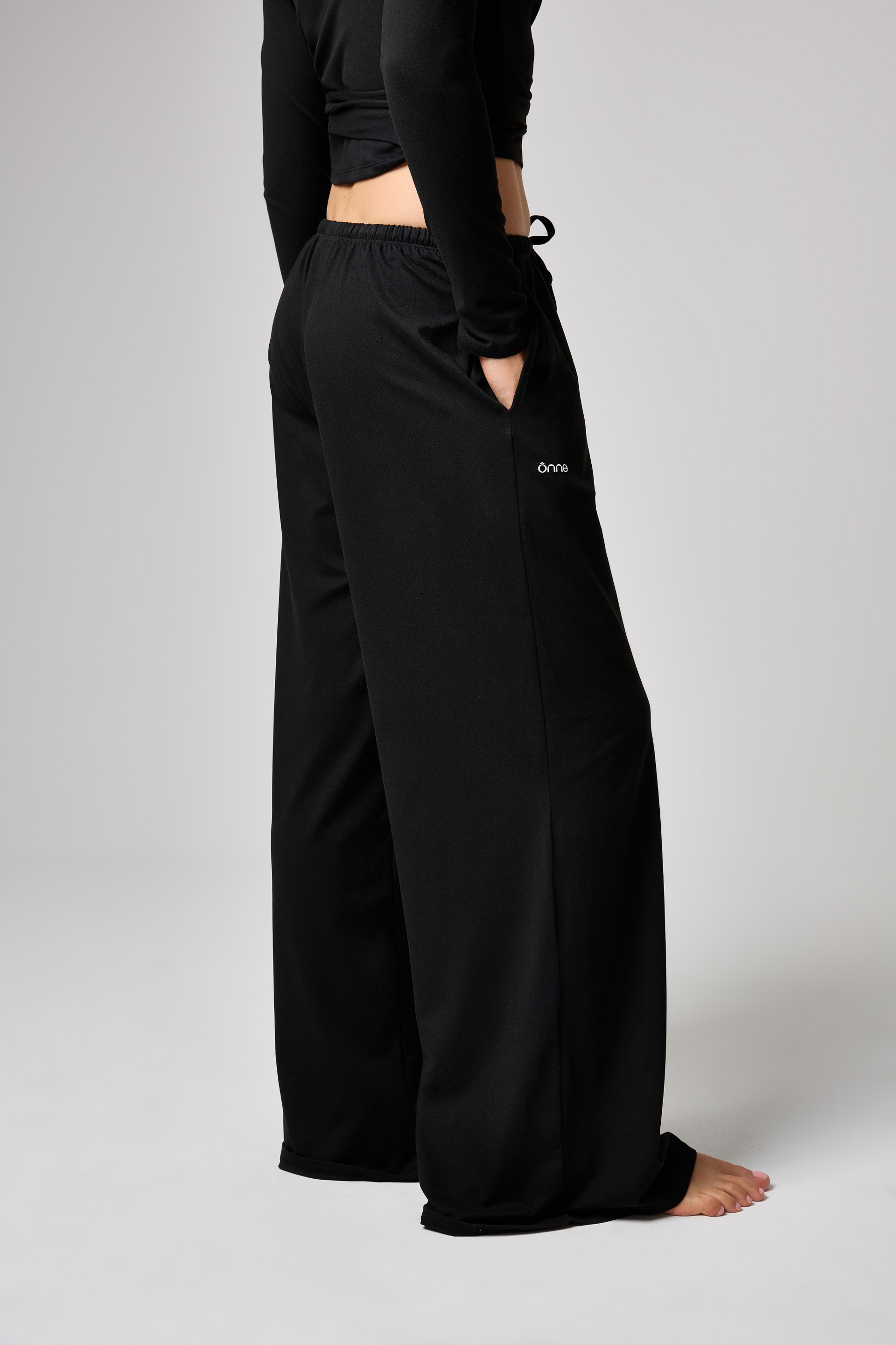 Sury Pants in Black, back view