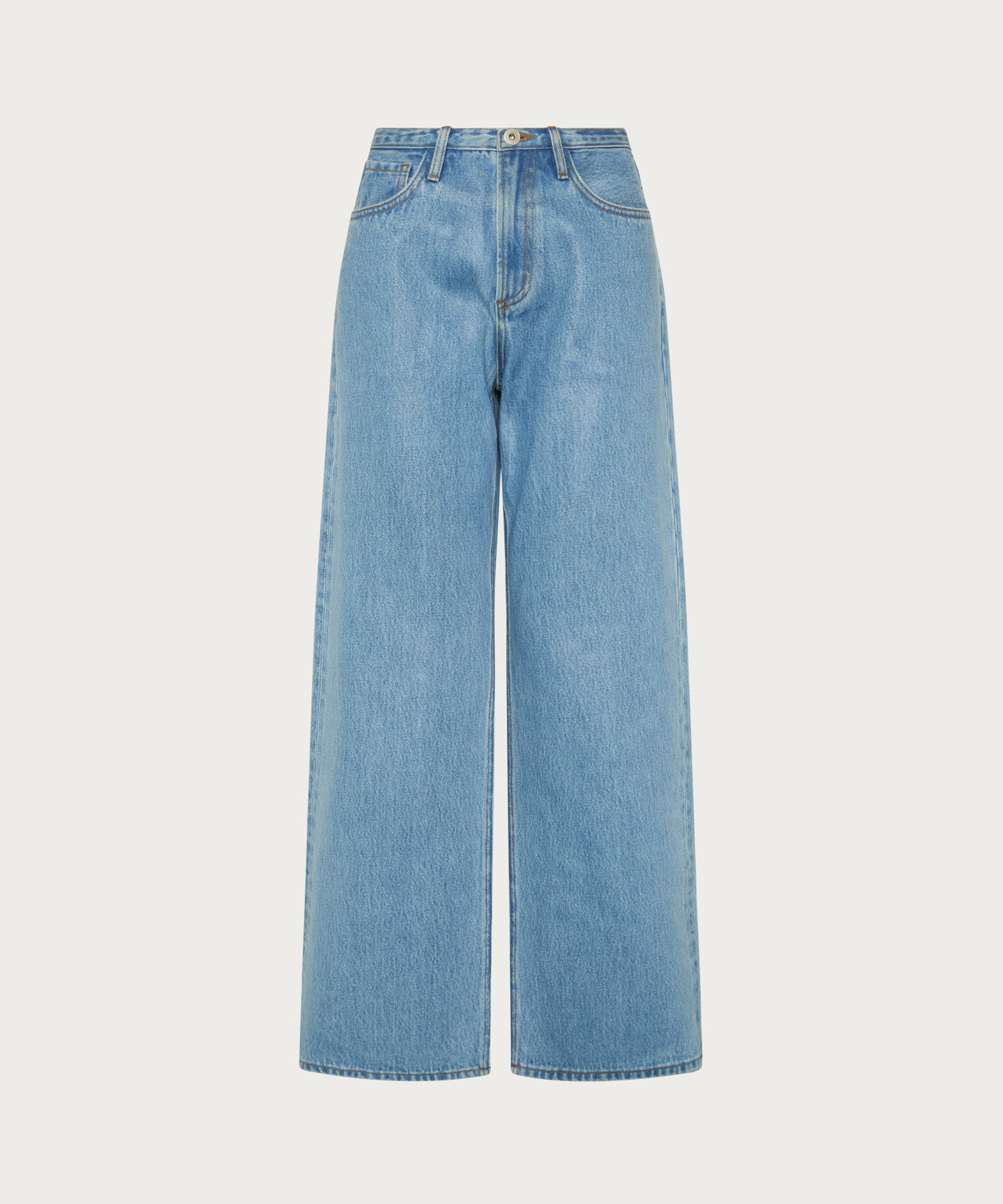 The Wide Leg Denim Trouser