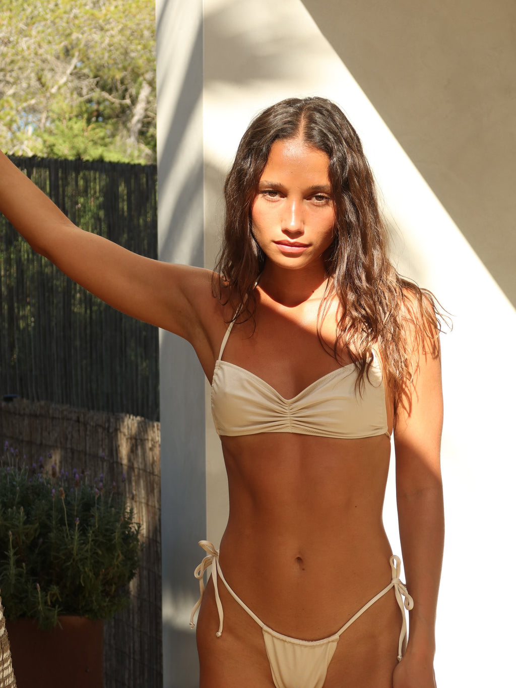 Iris Top + Tyra Bottom in White, view 2