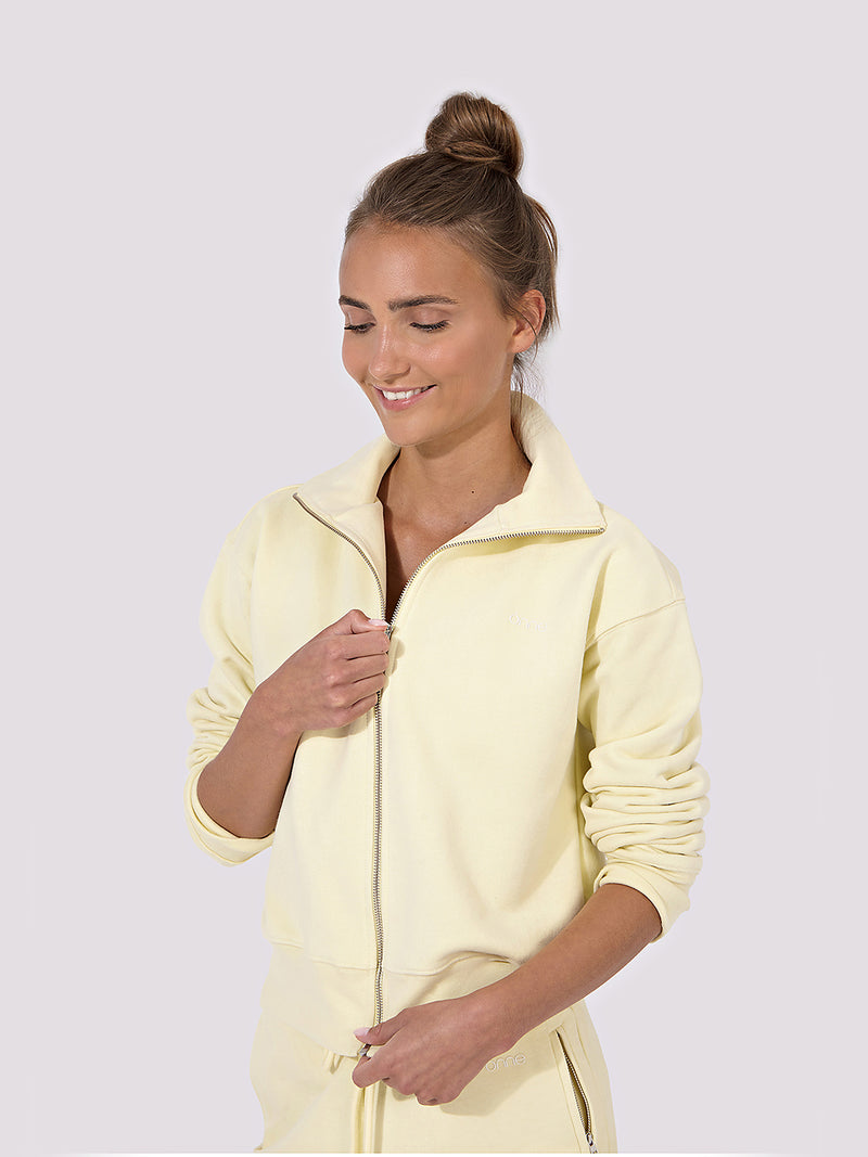 Alma Jacket in Creamy Yellow, ÔNNE activewear
