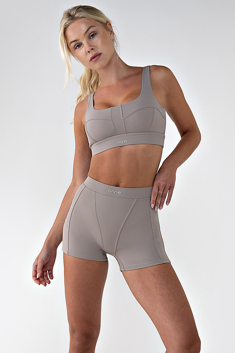 Bruna Top in Camel Gray, ÔNNE activewear