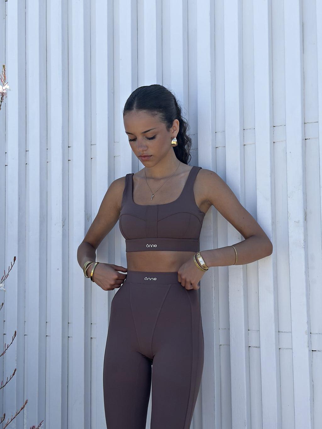 Bruna Top in Dark Brown, ÔNNE activewear