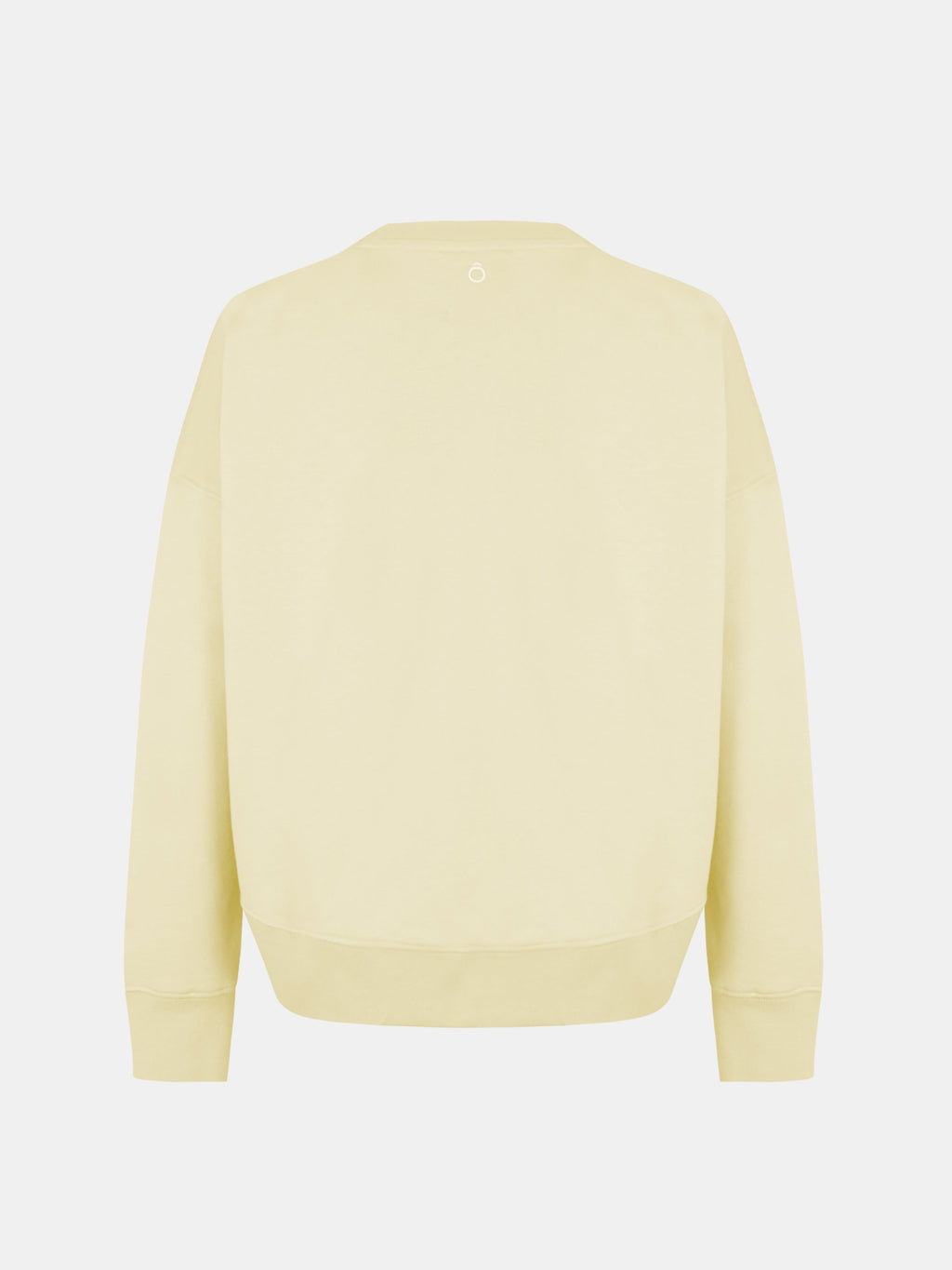 Elara Hoodie Baggy in Creamy Yellow, silhouette, back, ÔNNE activewear