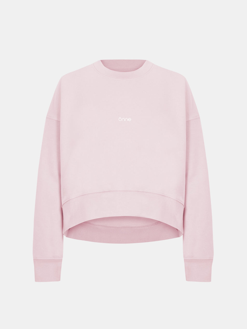 Elara Hoodie Baggy in Light Pink, silhouette, front, ÔNNE activewear