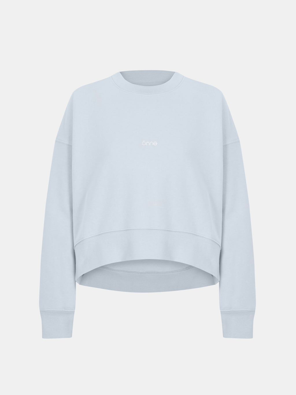 Elara Hoodie Baggy in Water Blue, silhouette, front, ÔNNE activewear