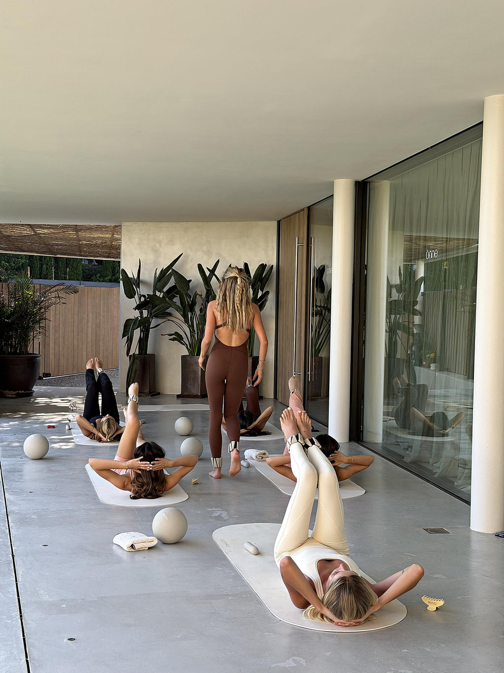 Gigi Jumpsuit in Oat Apricot, ÔNNE activewear