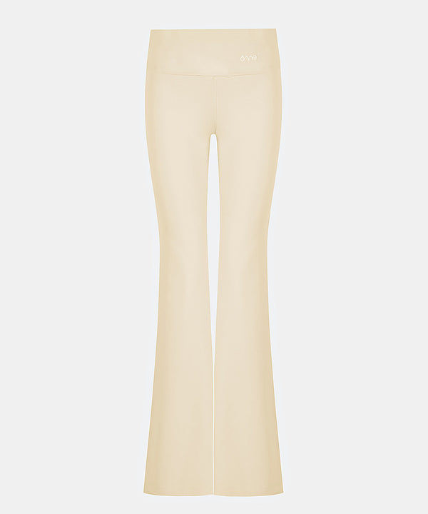 Lara Flare Pants in Creamy Yellow, ÔNNE activewear