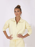 Luma Hoodie Half in Creamy Yellow, ÔNNE activewear