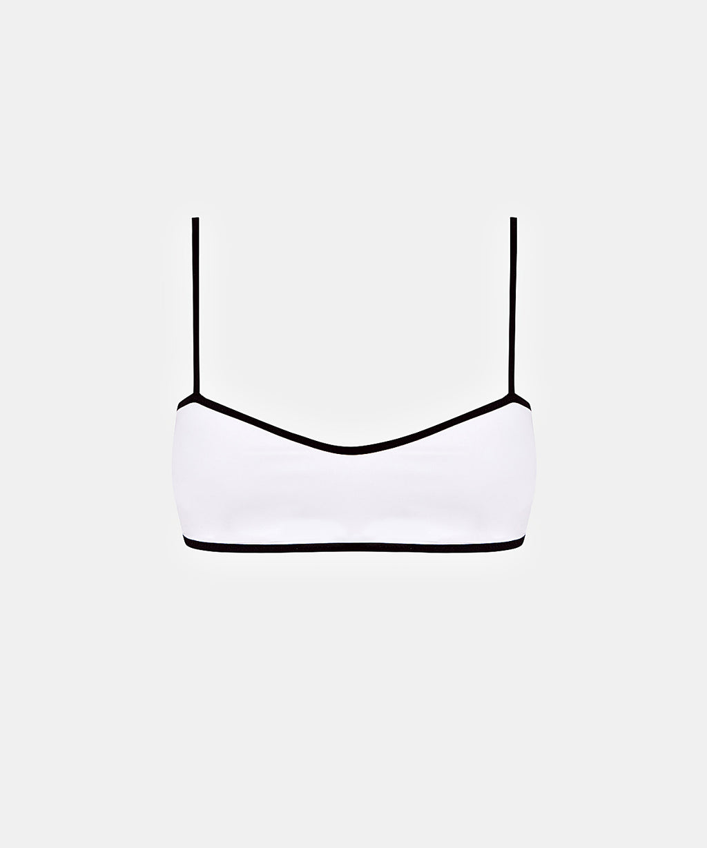 Luna Top in White, ÔNNE swimwear