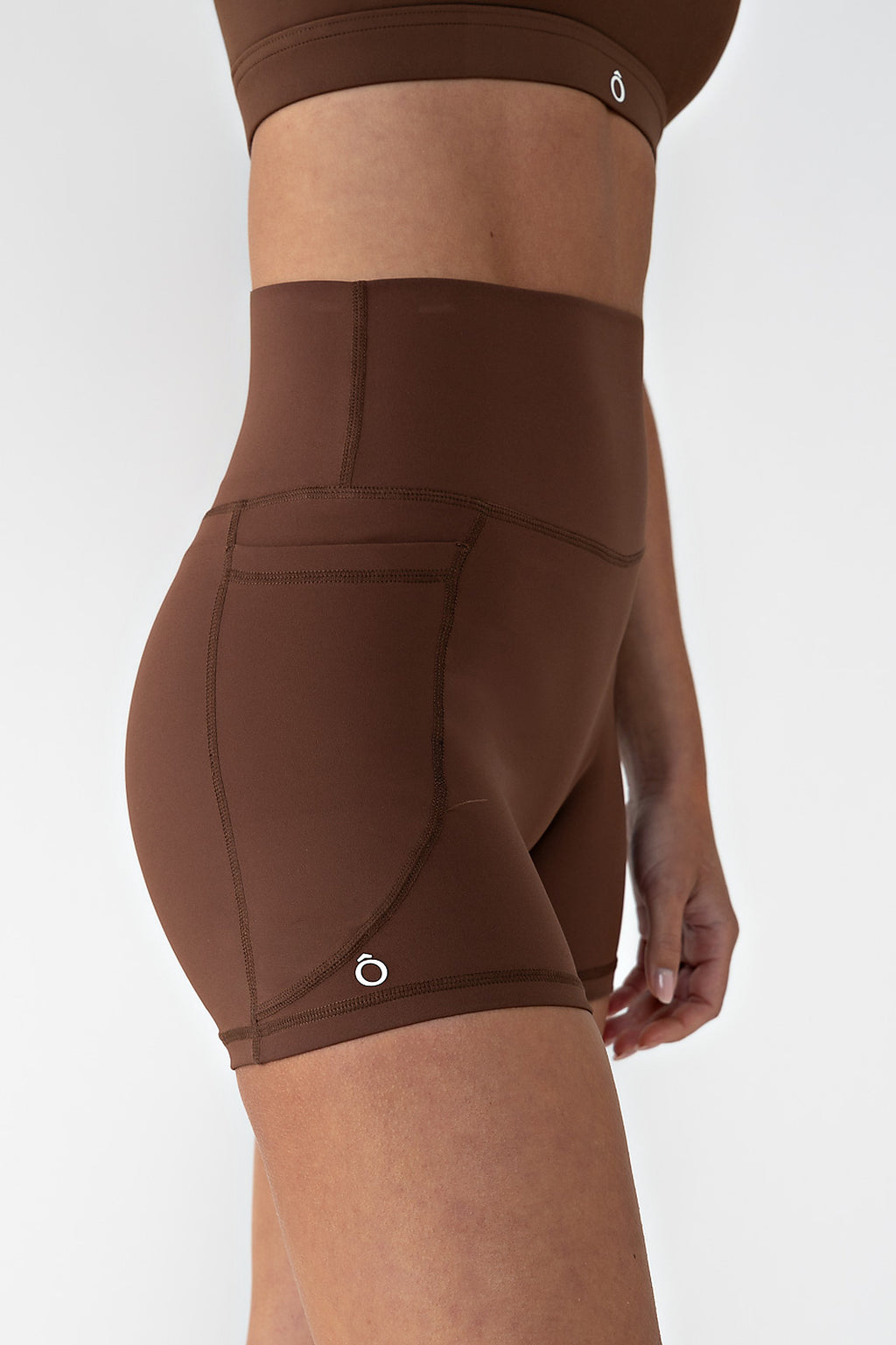 Maia Short in Sand Brown, ÔNNE activewear