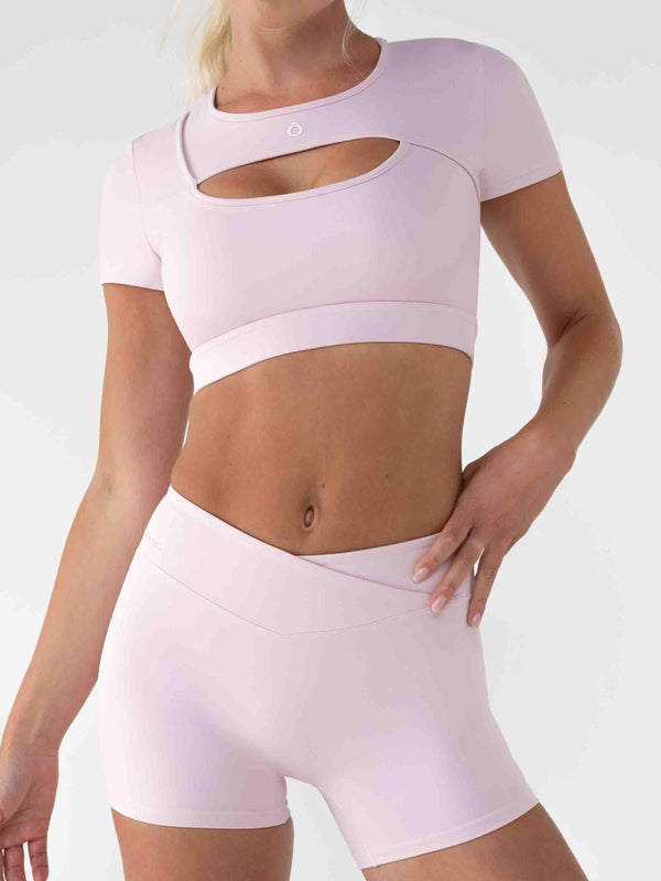 Muse Top in Peach Pink, ÔNNE activewear
