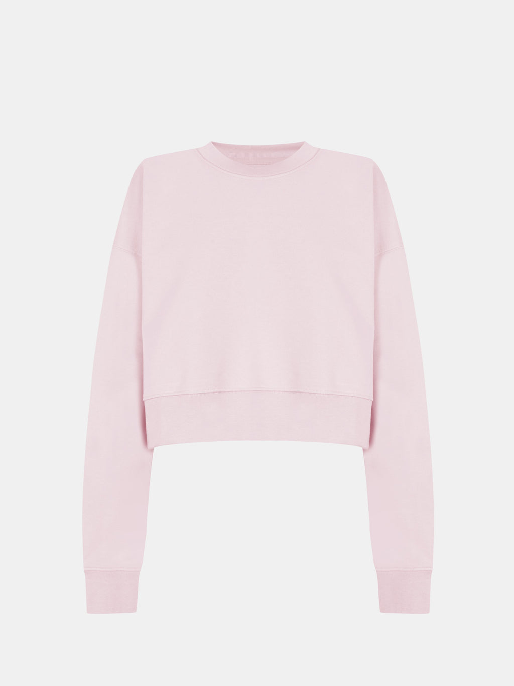 Nika Hoodie Crop in Light Pink, silhouette, front, ÔNNE activewear