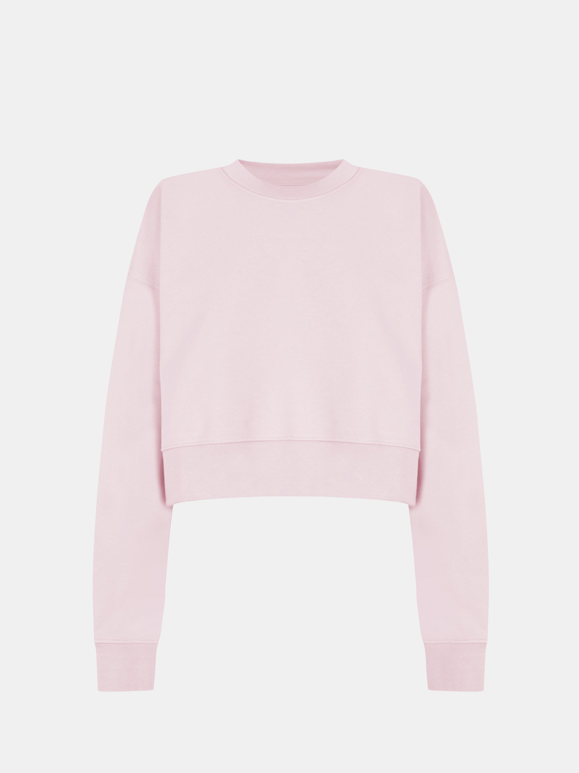 Nika Hoodie Crop in Light Pink, silhouette, front, ÔNNE activewear