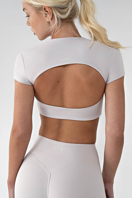 Nina Top in Gray apricot, ÔNNE activewear