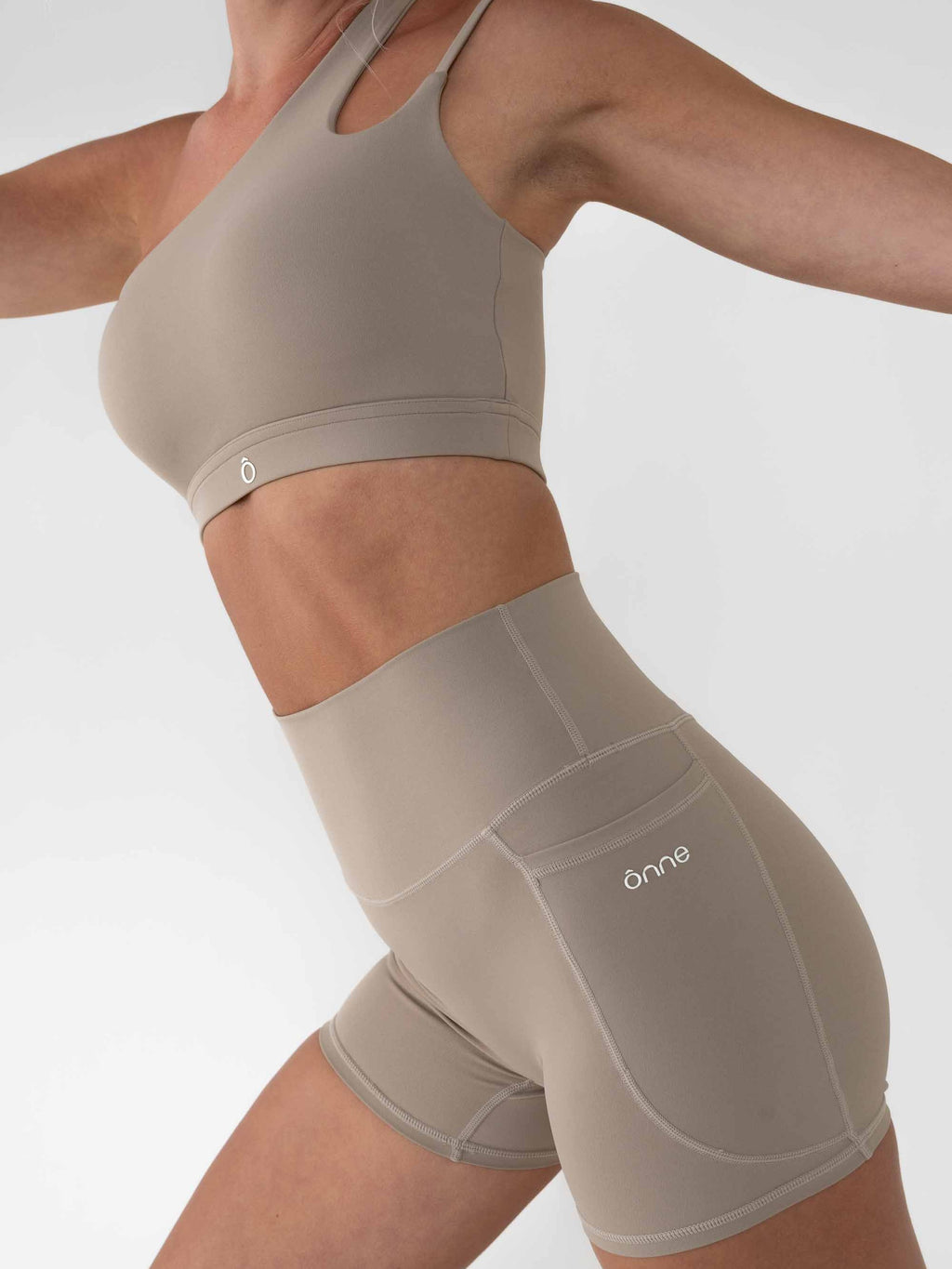 Nora Top in Sand Brown, ÔNNE activewear