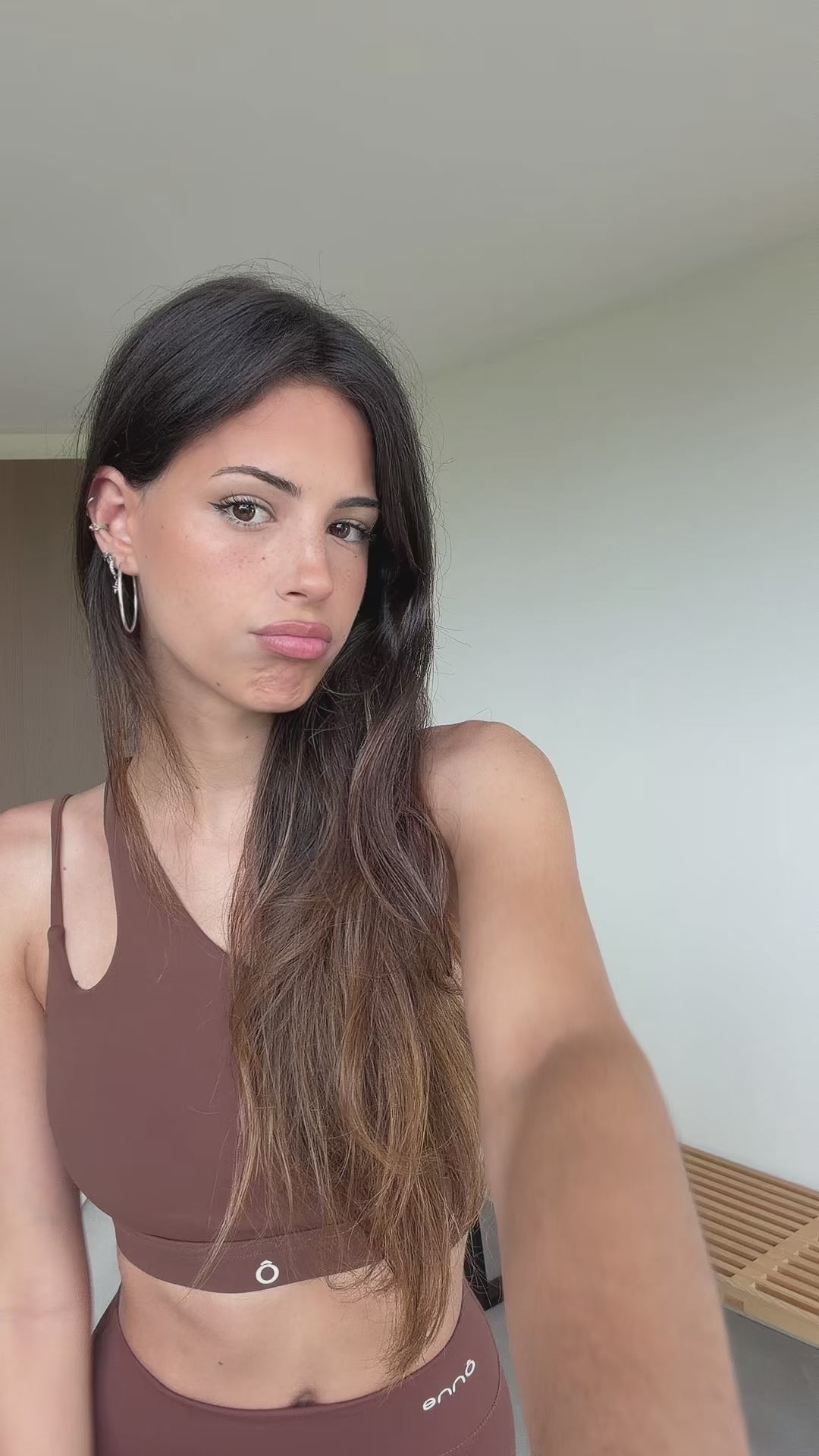 Nora Top in Birch Brown, ÔNNE activewear